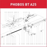 Запасные части для приводов распашных ворот BFT PHOBOS BT A25 (2021)